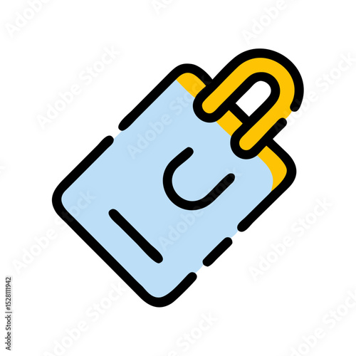 attachment icon broken line style icon