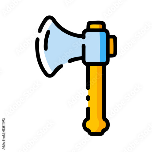 axe icon broken line style icon