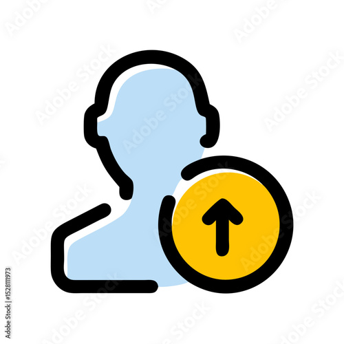 avatar upload broken line style icon