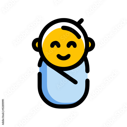baby icon broken line style icon