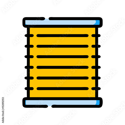 blinds broken line style icon