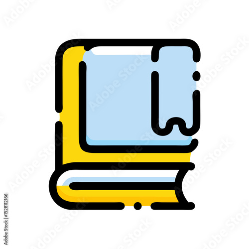 book icon broken line style icon