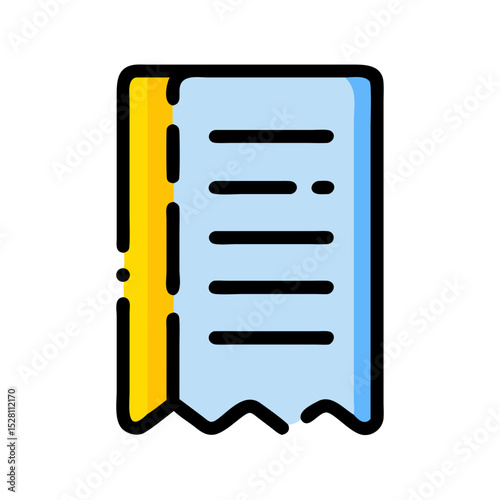 bookmark list broken line style icon