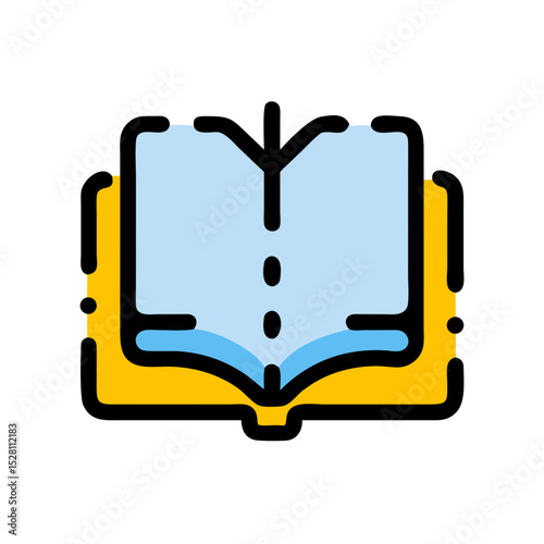 book icon broken line style icon