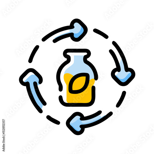bpa icon broken line style icon