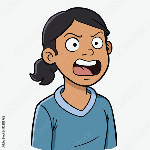 A person with their head tilted back, gritting their teeth, conveying intense frustration or pain.