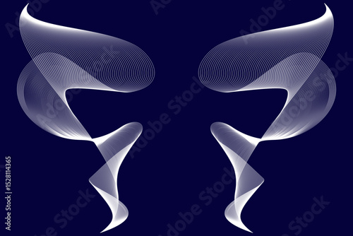 Wave pattern, radiating elegance and fluid motion. Ideal for modern branding, digital art, and minimalist design projects. Illustration vector design. EPS 10