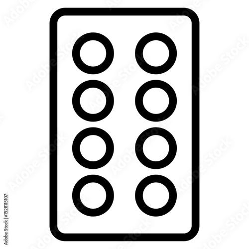 Pills strip icon in vector illustration