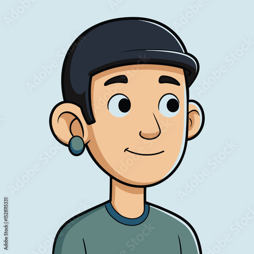 A subtle inclination of the head conveys active listening and deep contemplation.