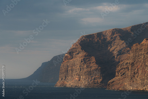 Los Gigantes cliff at sunset, Tenerife