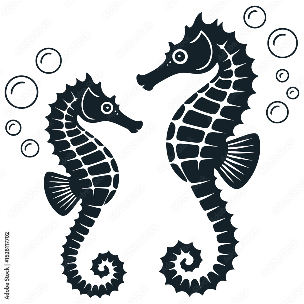 Fototapeta premium sea horse vector