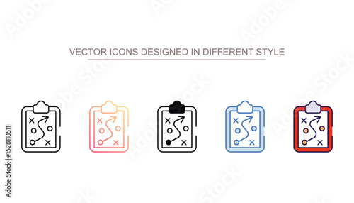 Tactics icon design with white background stock illustration