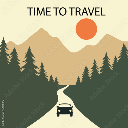 time to travel road mountain