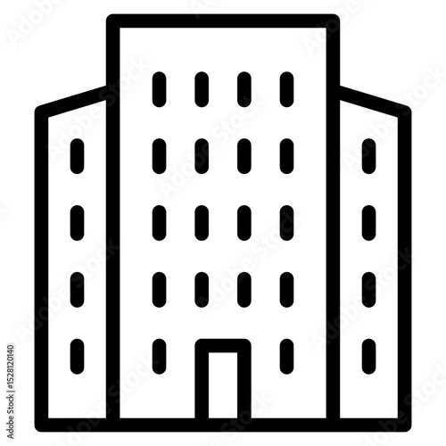 New building icon in vector illustration