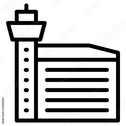Airport icon in vector illustration
