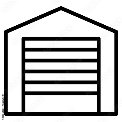 Garage icon in vector illustration