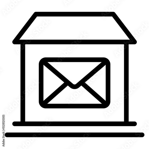 Post office icon in vector illustration