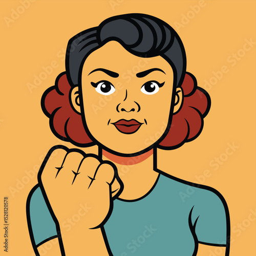 A woman's fist gently clenched, symbolizing quiet strength, determination, and resilience.