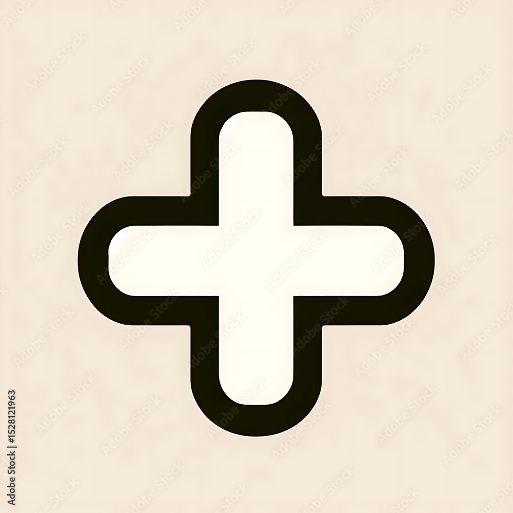 Simple Plus Symbol Icon Simple Plus Symbol Icon