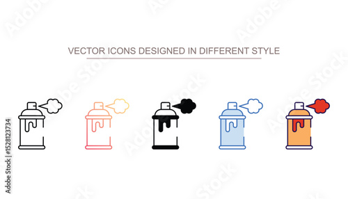 Spray Paint icon design with white background stock illustration