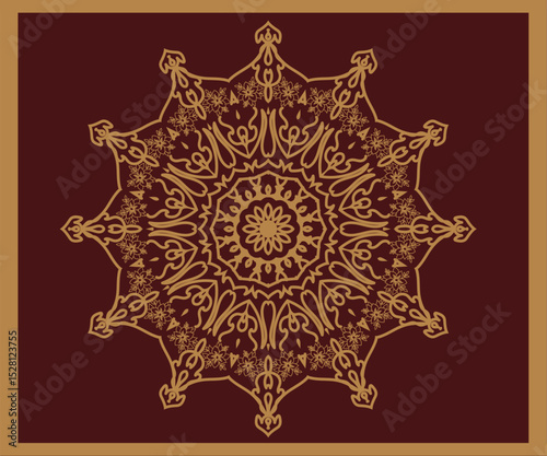 Luxury mandala background with golden arabesque pattern arabic islamic east style.decorative mandala for print, poster, cover, brochure, flyer, banner.