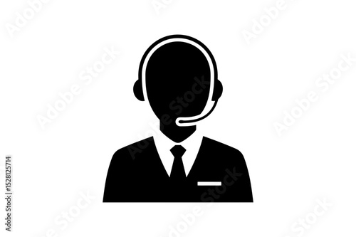 Customer service agent icon call center support