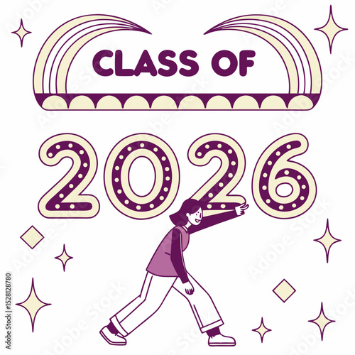 Downloadable Class of 2026Classic Graduation Logo