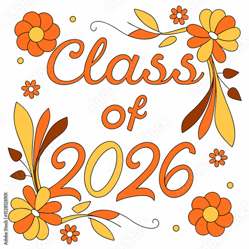 Downloadable Class of 2026Classic Graduation Logo