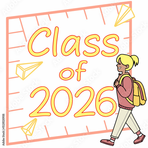 Downloadable Class of 2026Classic Graduation Logo