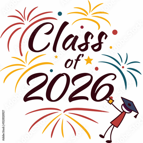 Downloadable Class of 2026Classic Graduation Logo