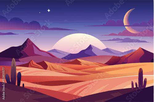 Twilight desert
