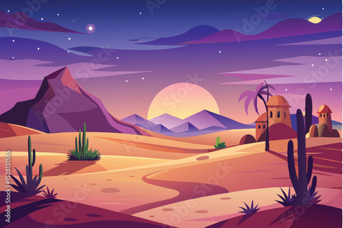 Twilight desert