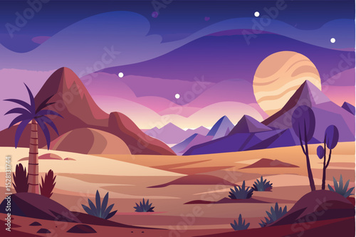 Twilight desert