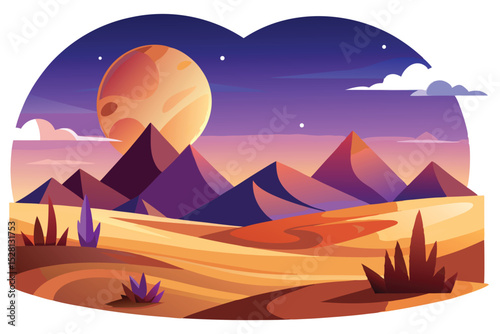 Twilight desert