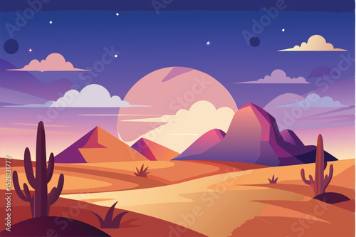 Twilight desert