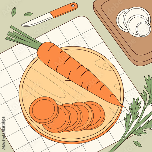 sausages and vegetables