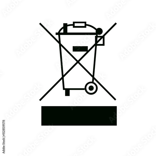 WEEE ICON VECTOR SIGN SYMBOL LOGO