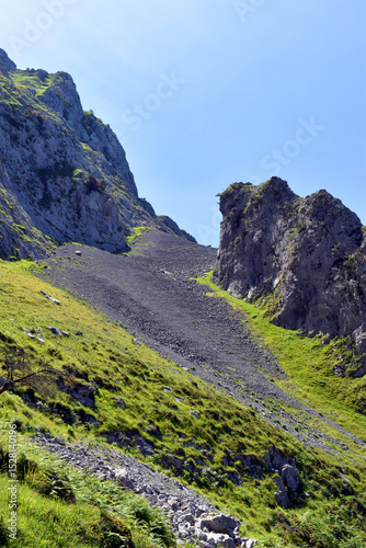 Limestone scree in Urkiola ...