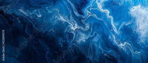 Blue Marble Texture Abstract Background