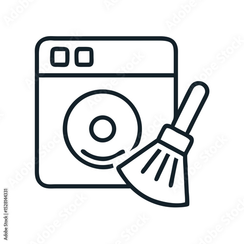 disk cleanup color icon