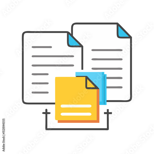 document management color icon