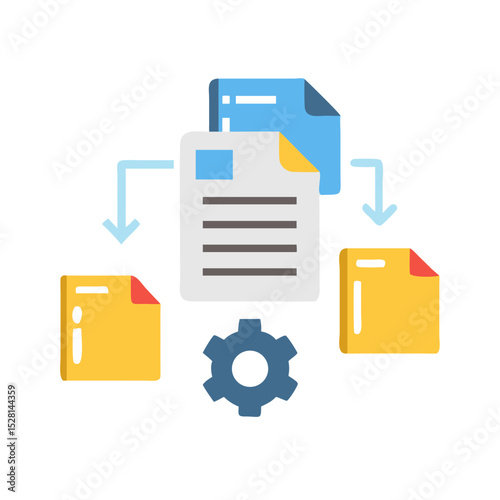 document management color icon