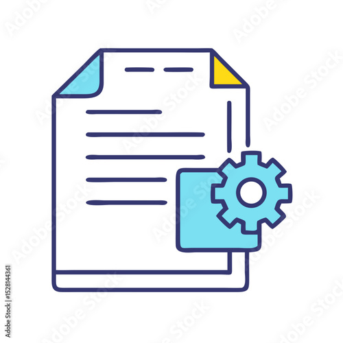 document management color icon