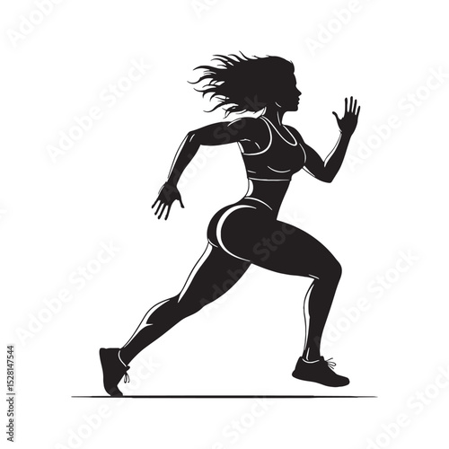 Simple Black Curvy Lady Outline Vector – curvy woman vector - curvy lady silhouette - curvy lady vector


