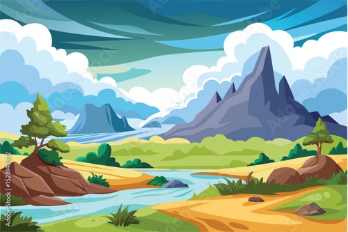 Cloudy landscape