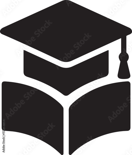 Education Icon design with white background 