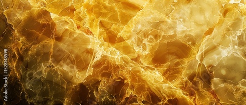 Abstract Golden Marble Vein Texture