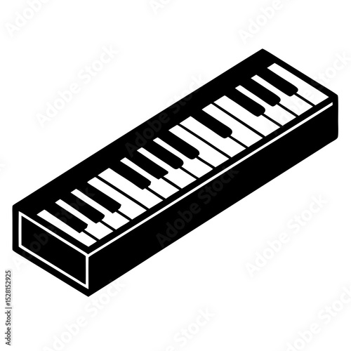 piano keys vector illustration