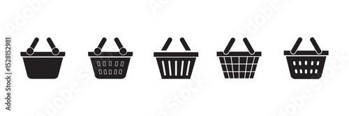 shopping basket icon, shopping basket art - simple art of shopping basket, perfect for shopping basket logos and icons