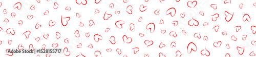 Red heart seamless pattern